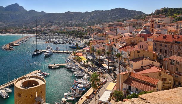 Port of Calvi (Corsica) - overview from the citadel