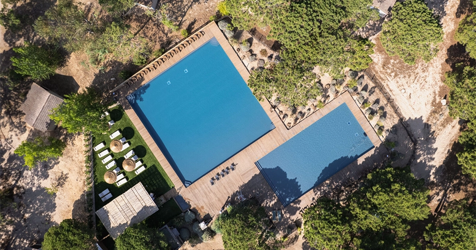 Piscines du Camping Golfo di Sogno à Porto-Vecchio